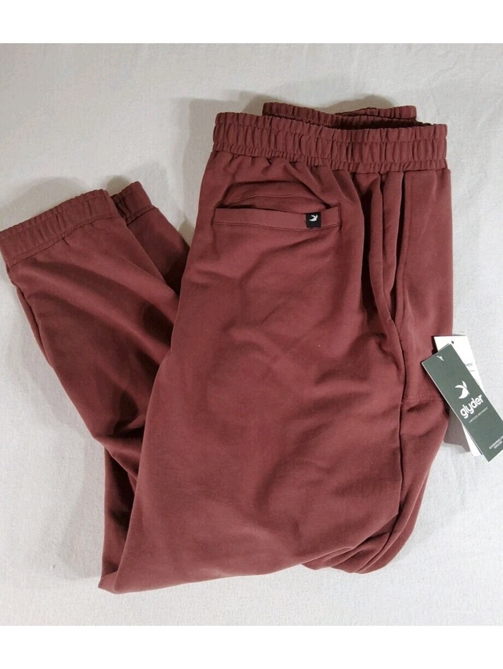 Glyder Vtg Oversized Jogger Pants Women's 3x Cabernet New With Tag $84 Retail - Picture 3 of 10